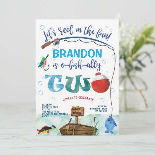 Weg Gevist, O-vis-bondgenoot, 2e verjaardagsvisvan Kaart (Staand voorkant)