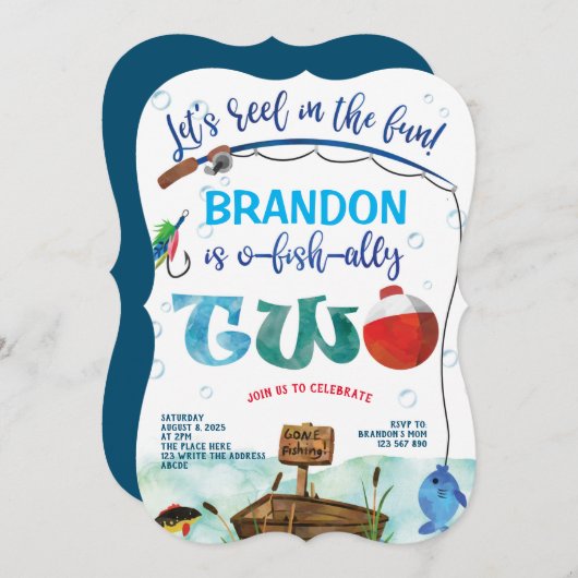 Weg Gevist, O-vis-bondgenoot, 2e verjaardagsvisvan Kaart (Voorkant / Achterkant)