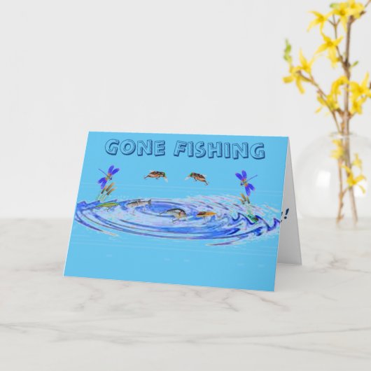 Weg Gevist Vaderdag Kaart (Gele Bloem)