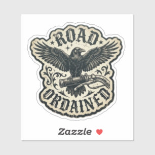 Weg Gewijd Raven Biker Stuursticker Sticker