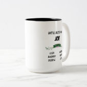 Weg Gift voor collega, Grappig vaarwel Gift Tweekleurige Koffiemok (Voorkant rechts)