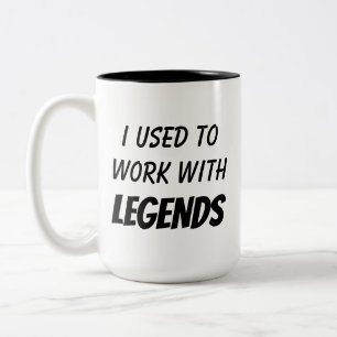 Weg Gift voor collega, Grappig vaarwel Gift Tweekleurige Koffiemok