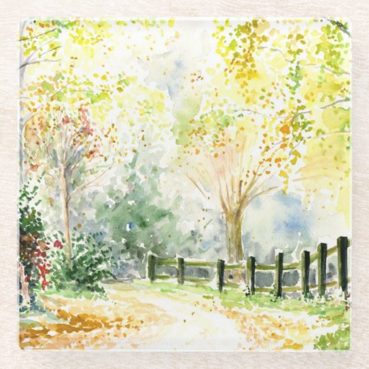 weg glazen onderzetter (Voorkant)