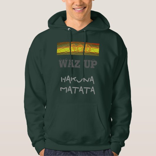 WEG-God Hakuna Matata gift Apparel Hoodie Shirt (Voorkant)