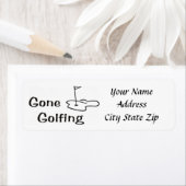 **WEG GOLFEN** SCHATTIGEE ADRESETIKETTEN ETIKET (Insitu)