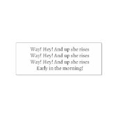 Weg! Hé! En ze stijgt op! Stamp Rubberstempel (Afrduk)