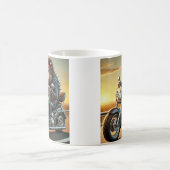 Weg Hog Motorfiets Mok | Biker Varken Rijdend op C (Center)
