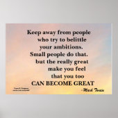 WEG HOUDEN VAN MENSEN MOTIVATIE POSTER (Voorkant)