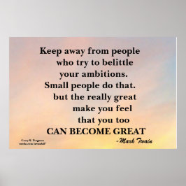 WEG HOUDEN VAN MENSEN MOTIVATIE POSTER