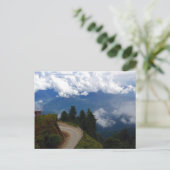 Weg in Bhutan Briefkaart (Staand voorkant)