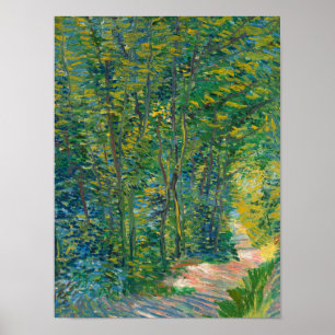 Weg in de Bossen, 1887 door Vincent van Gogh Poster