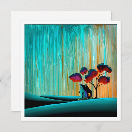 Weg in de vallei - Mini Print (Voorkant / Achterkant)