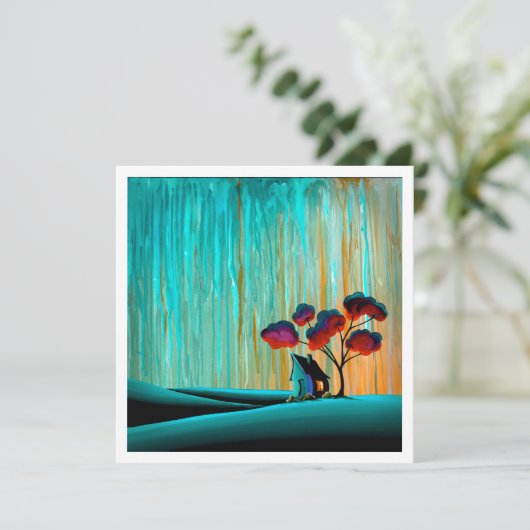 Weg in de vallei - Mini Print (Staand voorkant)