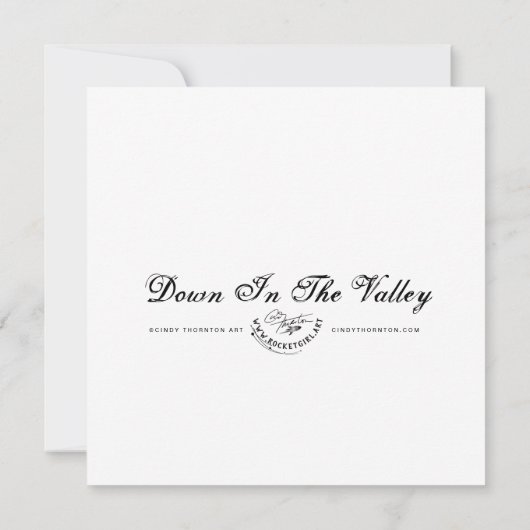 Weg in de vallei - Mini Print (Achterkant)