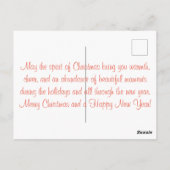 Weg in een kribbe Kerstmis Briefkaart (Achterkant)