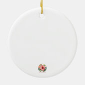 Weg in een kribbe Kerstmis Keramisch Ornament (Achterkant)