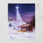 Weg in een Manger Briefkaart (Voorkant)