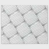 Weg in een Manger Christmas Song Bladmuziek Cadeaupapier (Vlak)