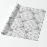 Weg in een Manger Christmas Song Bladmuziek Cadeaupapier<br><div class="desc">Christmas Carols Bladmuziek Inpakpapier Zwart-wit. Moderne geïnspireerde stijl van favoriete ouderwetse Christelijke kerstlied,  "Away in a Manger" Bladmuziek Leuk,  uniek,  vintage kerstliederen. Christelijke offertes Cadeauwinkel Vikkelynn</div>