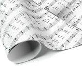 Weg in een Manger Christmas Song Bladmuziek Cadeaupapier (Rol Hoek)