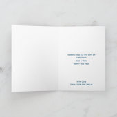 Weg in een Manger Gold White Script Christmas Caro Feestdagen Kaart (Binnen)