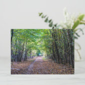 Weg in het herfstbos, Saint Germain Forest Kaart (Staand voorkant)