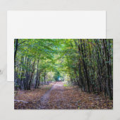 Weg in het herfstbos, Saint Germain Forest Kaart (Voorkant / Achterkant)