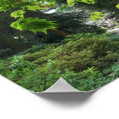 Weg in Natuur Groene Bomen Inspirerend Citaat Poster (Hoek)