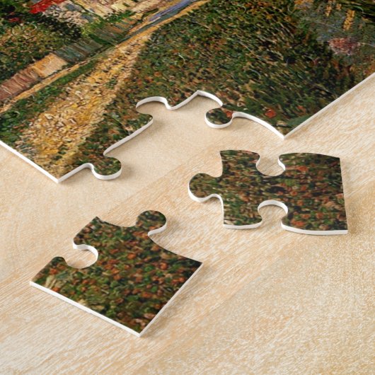 Weg in Parijs met boer van Vincent van Gogh Legpuzzel (Zijkant)