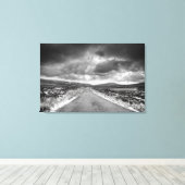 Weg in Rainstorm Canvas Afdruk (Insitu (Houten vloer))