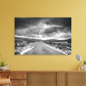 Weg in Rainstorm Canvas Afdruk (Insitu (Woonkamer))