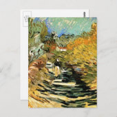 Weg in St Remy met Afbeelding van Vincent van Gogh Briefkaart (Voorkant / Achterkant)