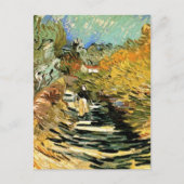 Weg in St Remy met Afbeelding van Vincent van Gogh Briefkaart (Voorkant)
