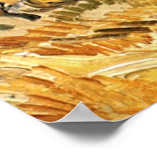 Weg in St Remy met Afbeelding van Vincent van Gogh Poster (Hoek)