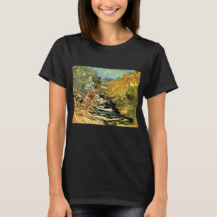 Weg in St Remy met Afbeelding van Vincent van Gogh T-shirt