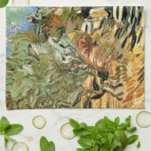 Weg in St Remy met Afbeelding van Vincent van Gogh Theedoek (Gevouwen)