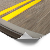 Weg-man bij hoge snelheid POV Poster (Hoek)