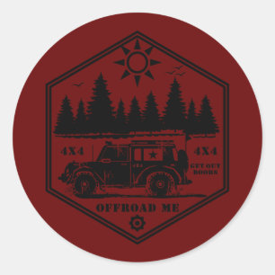 WEG ME Wilderness R Classic Round Sticker