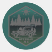WEG ME Wilderness Square Sticker (Voorkant)
