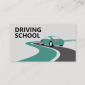 Weg met Bochten - Rijschool Visitekaartje (Voorkant)
