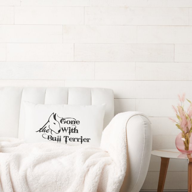 Weg met DE BULL TERRIER hondenliefhebbers Kussen (Bank)