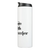 Weg met DE BULL TERRIER hondenliefhebbers Thermosbeker (Geroteerd rechts)