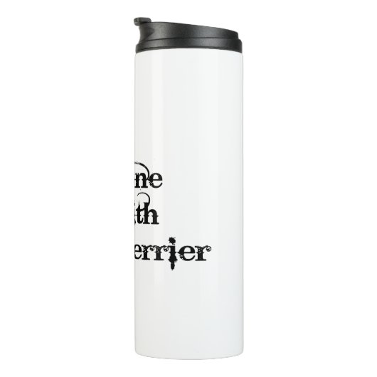 Weg met DE BULL TERRIER hondenliefhebbers Thermosbeker (Geroteerd rechts)