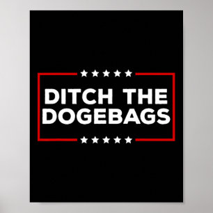 Weg Met De Hondjes Anti Doge Trump Poster