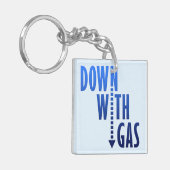 Weg met gas sleutelhanger (Voorkant Links)