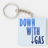 Weg met gas sleutelhanger (Voorkant)