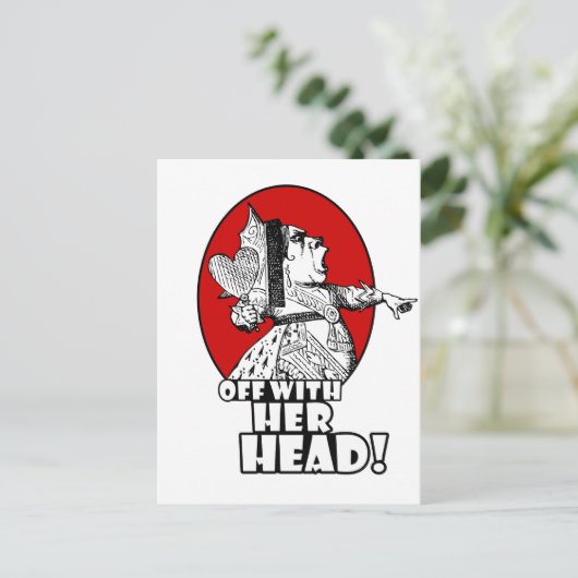 weg met haar hoofd Logo Briefkaart (Staand voorkant)