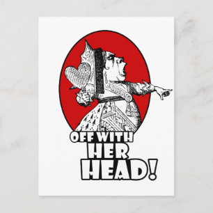 weg met haar hoofd Logo Briefkaart
