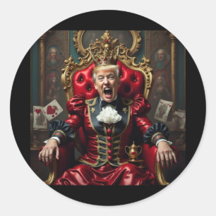 Weg met hun hoofden! -Amerikaanse konijnenhol 2025 Ronde Sticker