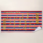 Weg met me Bon Voyage Party Beach-handdoek Strandlaken (Voorkant)